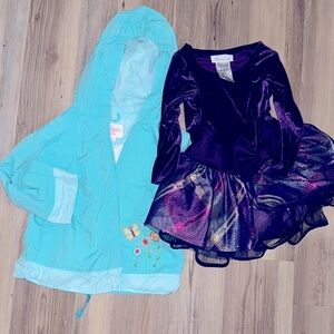 Rain Jacket and beautiful dress 2t toddler girl